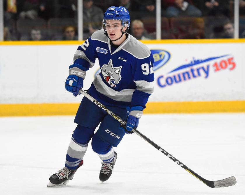 Blake Murray of the Sudbury Wolves. Photo by Aaron Bell/OHL Images